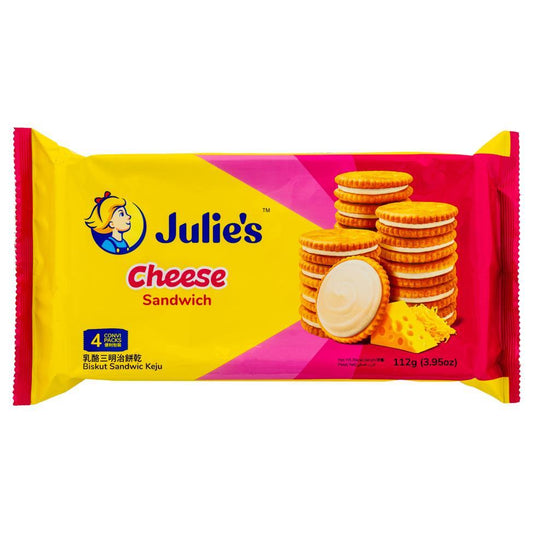 (Case) Julie's Cheese Sandwich 茱莉絲 乳酪三明治餅乾 112g (4 pcs)*24