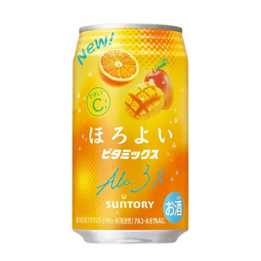 Suntory Horoyoi Cocktail Orange & Mango Chuhai Spritzer ほろよい ビタミックス (ABV 3.0%) 24 x 350ml