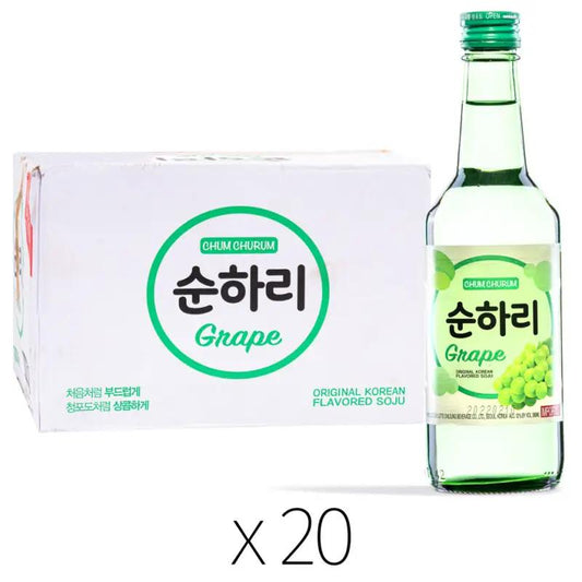 (Case) Chum Churum Grape Soju (ABV 12.0%) 350ml*20