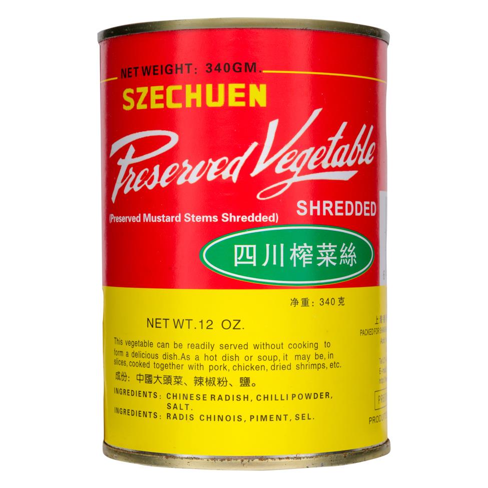 (Case) White Rabbit Brand Szechuen Preserved Mustard Shredded 340g*48