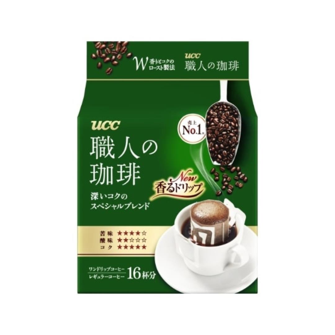 (Case) UCC Artisans Coffee Deep Rich Drip (16 Bags) 職人の珈琲 深いコクのスペシャルブレンド (16杯分) 112g*6