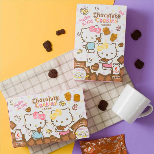 Red Sakura Hello Kitty Chocolate Milk Cookies 紅櫻花 凱蒂貓巧克力餅乾 12 x 120g