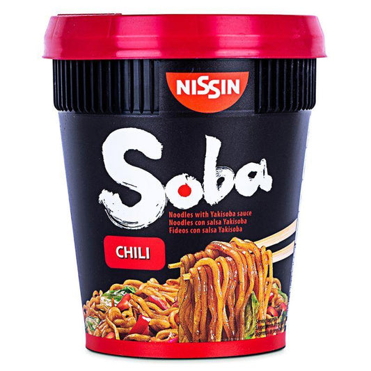 (Case) Nissin Wok Style Soba Cup Noodles (Chilli) 92g*8
