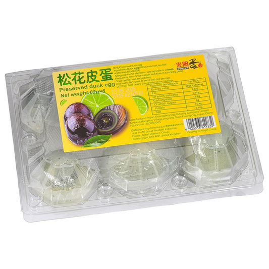 (Case) Goosun Preserved Duck Egg 陽光蛋業 松花皮蛋 (62g*6pcs) 372g*24