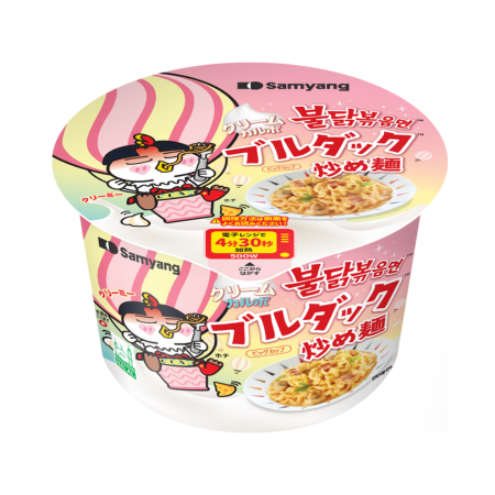 (Case) Samyang Buldak Hot Chicken Flavour Ramen Big Bowl (Creamy Carbonara) (JPN Version) 120g*16