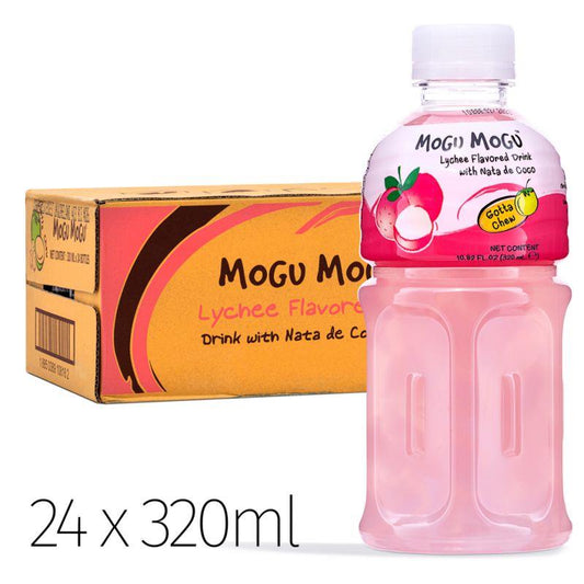 (Case) Mogu Mogu Lychee Flavored Drink with Nata De Coco (320ml*6)*4