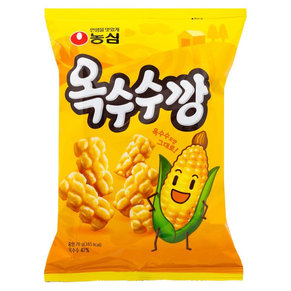 (Case) Nongshim Corn Flavour Cracker 옥수수깡 70g*16