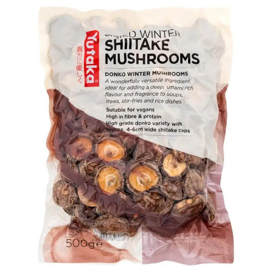 Yutaka Dried Winter Shiitake Mushrooms (4-6cm) 500g