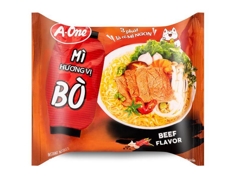 A-One Instant Noodles (Beef Flavour) 牛肉麵 30 x 85g