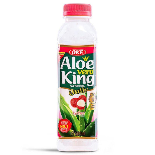 OKF Aloe Vera King Lychee Flavoured Aloe Vera Drink 20 x 500ml