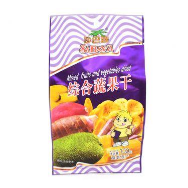 (Case) Sabava Mixed Fruits and Vegetables Chips 沙巴哇 綜合蔬果乾 100g*40