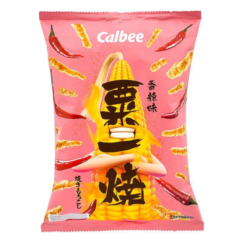 (Case) Calbee Hot & Spicy Flavoured Grill-A-Corn 卡樂B 香辣味粟一燒 80g*20