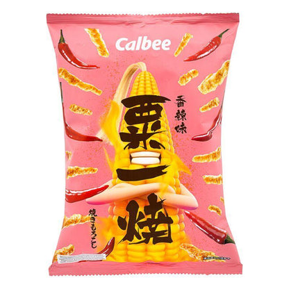 (Case) Calbee Hot & Spicy Flavoured Grill-A-Corn 卡樂B 香辣味粟一燒 80g*20