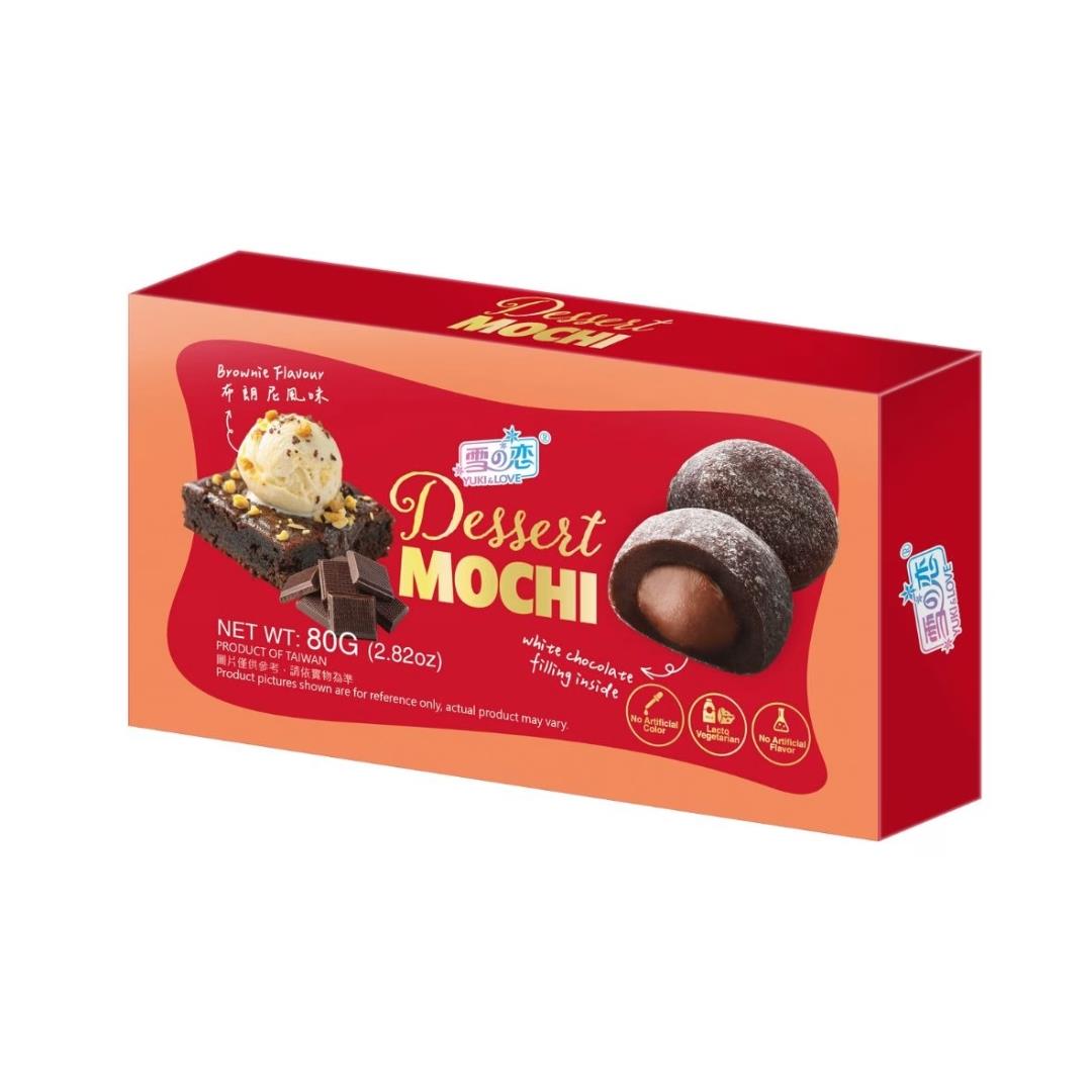Yuki & Love Dessert Mochi (Brownie Flavour) 24 x 80g