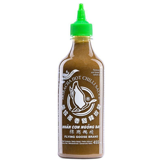 Flying Goose Sriracha Hot Chilli Sauce (Green Chilli) 飛鵝商標 是拉差香甜辣椒醬 (青辣椒) 6 x 455ml