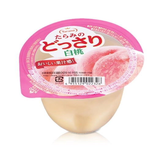 (Case) Tarami Tarami Fruit Jelly With White Peach Chunks 230g*6