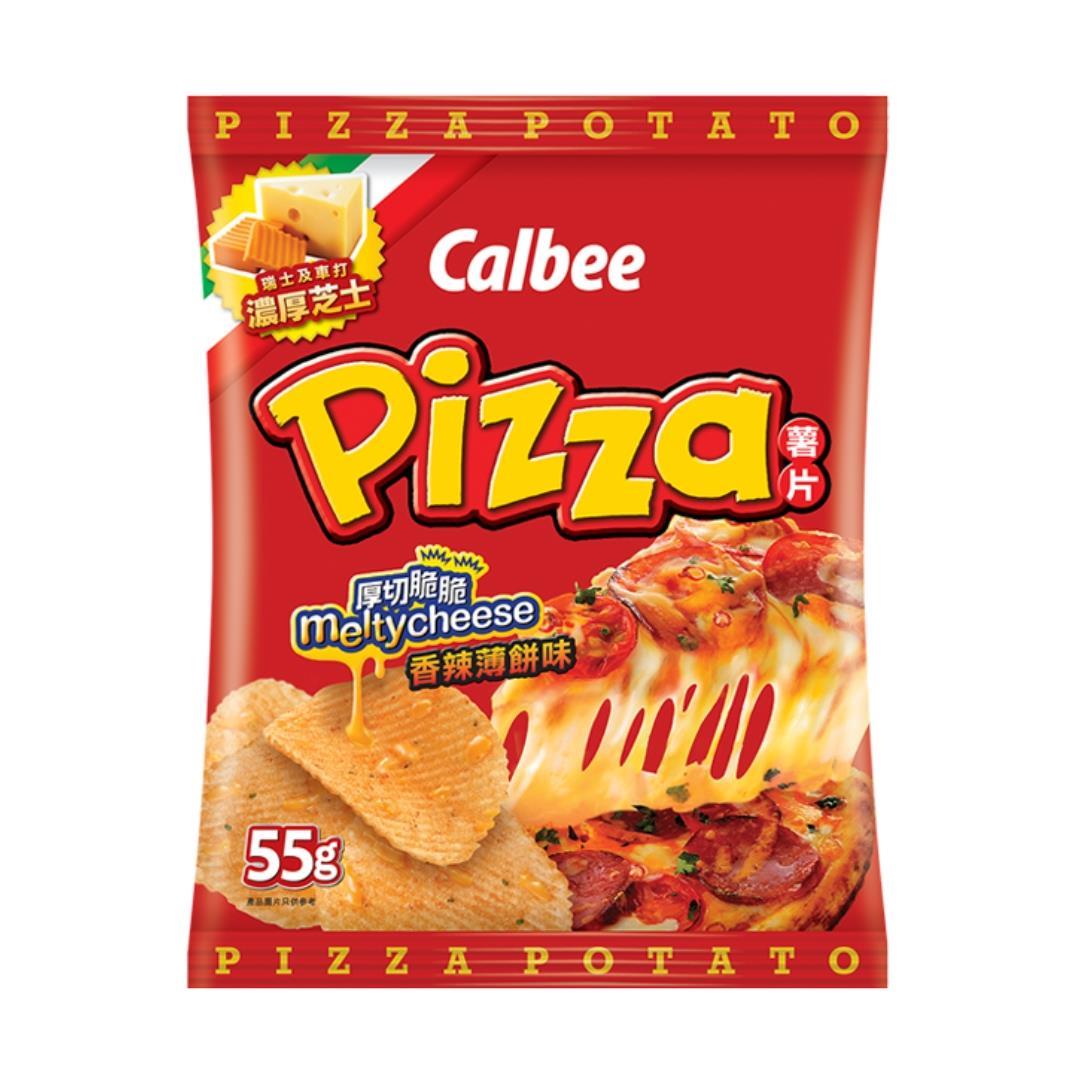 (Case) Calbee Spicy Pizza Flavoured Potato Chips 55g*24