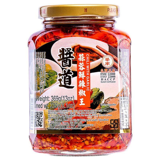 Hwa Nan Chilli With Garlic 醬道 蒜蓉鮮辣椒王 24 x 369g