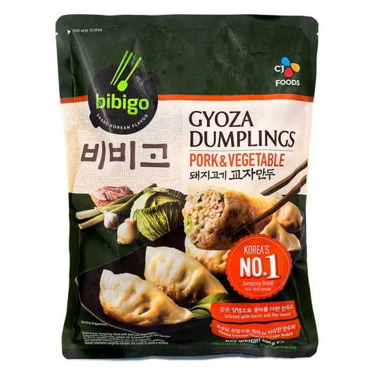❄️ CJ Bibigo Gyoza Dumplings (Pork & Vegetable) 돼지고기 교자만두 12 x 600g