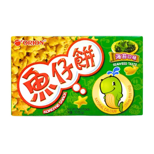 Orion EDO Korepab Snack (Seaweed Flavour) 魚仔餅 (海苔口味) 20 x 33g