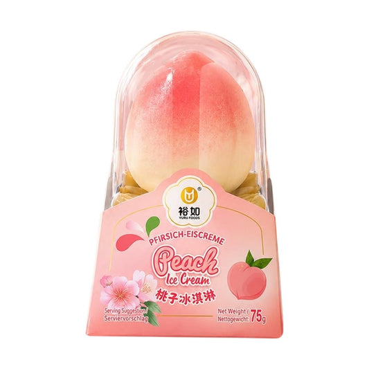 ❄️ Yuru Ice Cream (Peach Flavour) 裕如 桃子冰淇淋 12 x 72g