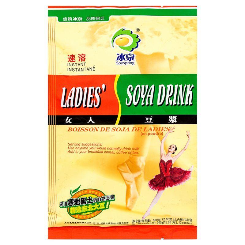 (Case) Soyspring Instant Ladies‘ Soy Drink 冰泉 速溶女人豆漿 360g*24