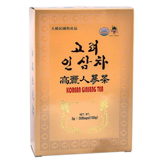 (Case) Jeongwon Korean Ginseng Tea 고려 인삼차 高麗人參茶 150g (3g*50 bags)*50