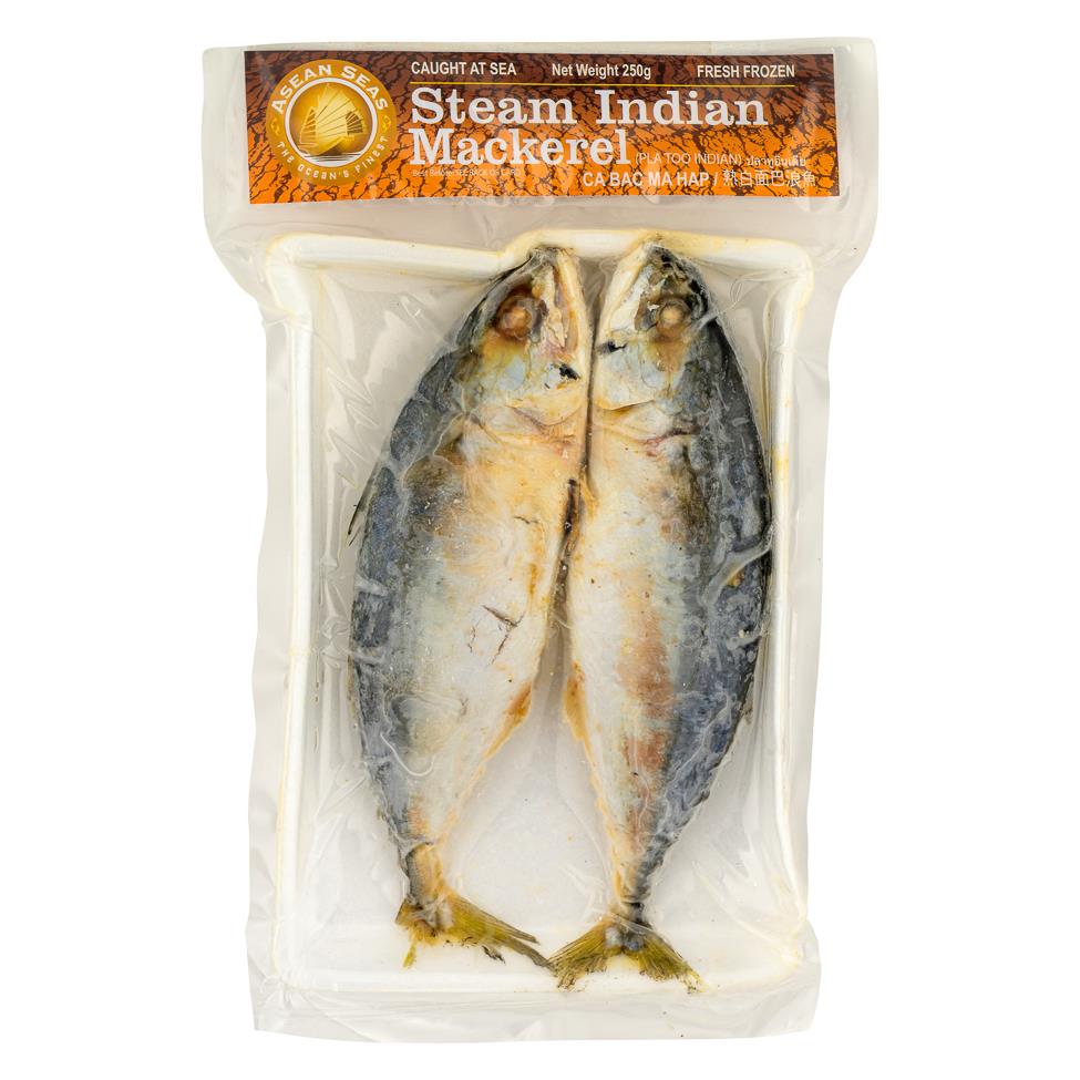 ❄️ Asean Seas Frozen Steamed Indian Mackerel Fish 20 x 250g