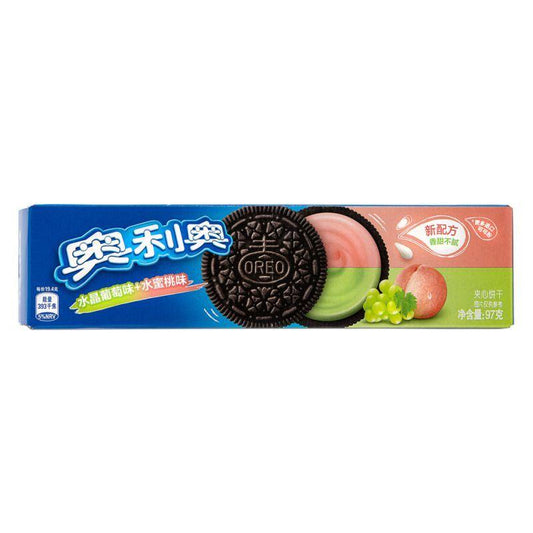 (Case) Oreo Cookie (Grape & Peach Flavour) 奧利奧 夾心餅乾 (水晶葡萄味 + 水蜜桃味) 97g*24