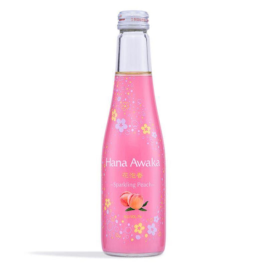 (Case) Ozeki Hana Awaka Peach Flavoured Sparkling Sake (ABV 7%) 250ml*12