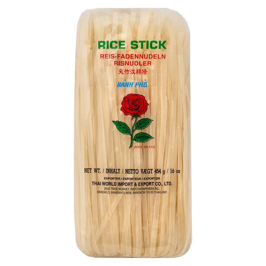 (Case) Rose Brand Rice Stick 玫瑰牌 尖竹汶粿條 (5mm) 454g*30