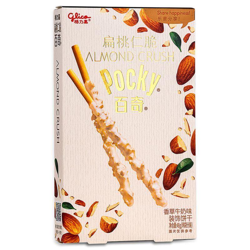 (Case) Glico Pocky Almond Crush Biscuit Sticks (Almond & Vanilla Flavour) 格力高 百奇扁桃仁脆裝飾餅乾 (香草牛奶味) 48g*36
