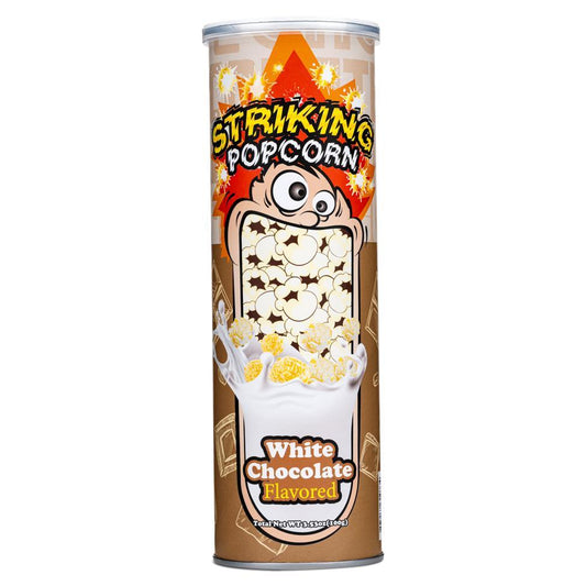 (Case) Striking Popcorn with Popping Candy (White Chocolate Flavour) 索勁 爆炸白朱古力味爆谷 100g*12