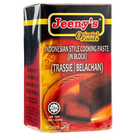 (Case) Jeeny's Indonisian Style Cooking Paste In Block (Trassie / Belachan) 250g*10