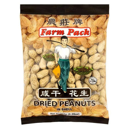 (Case) Farm Pack Dried Peanuts in Shell 農莊牌 咸乾花生 150g*24