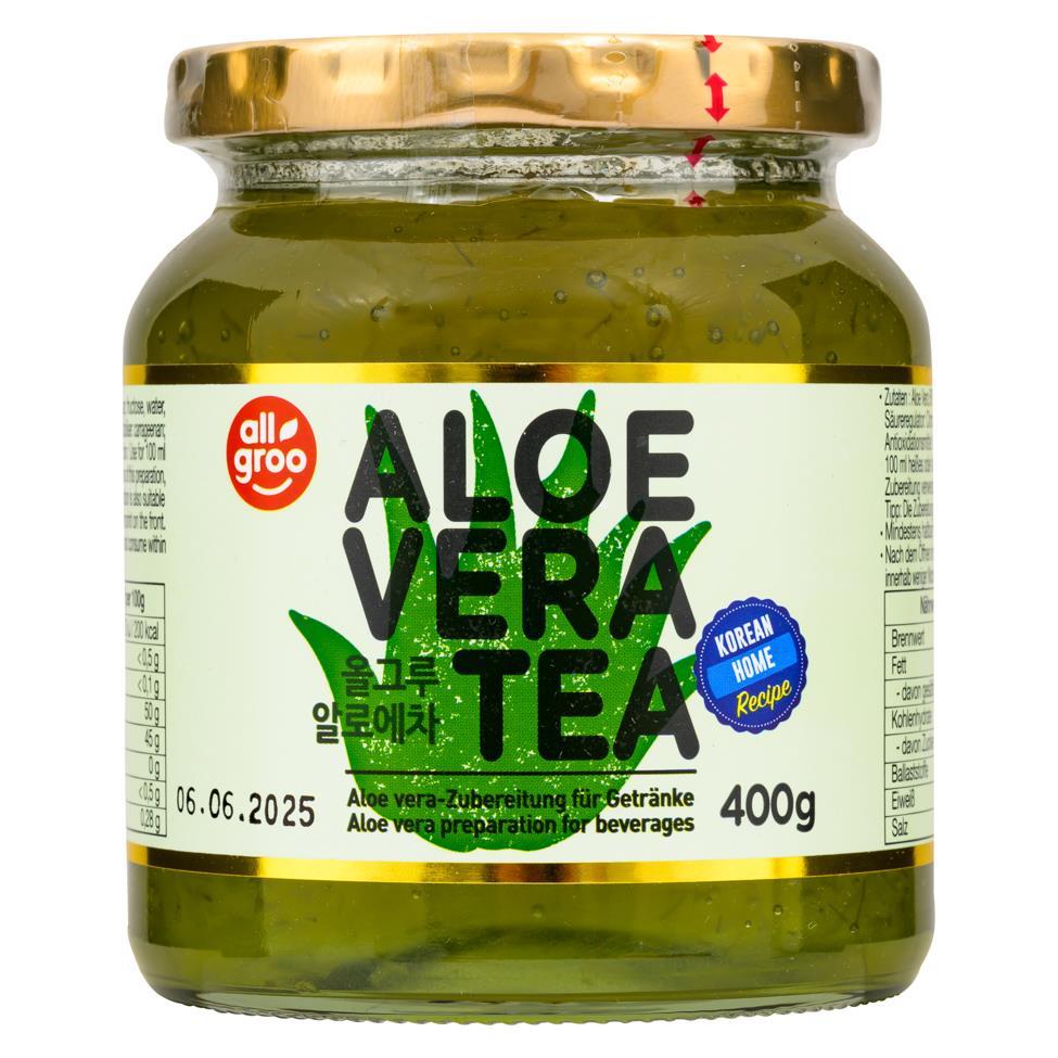 Allgroo Aloe Vera Tea 알로에차 20 x 400g