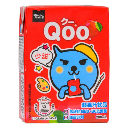 (Case) Minute Maid Qoo Apple Juice Drink 酷兒 蘋果汁飲品 (6*200ml)*4