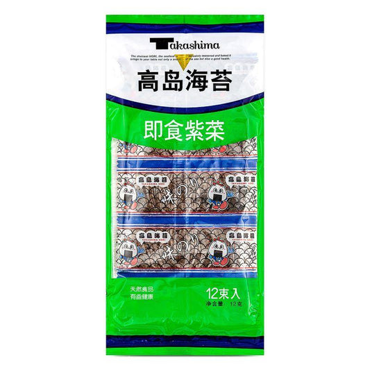 (Case) Takashima Seasoned Instant Seaweed 高島海苔 即食紫菜 12g*50