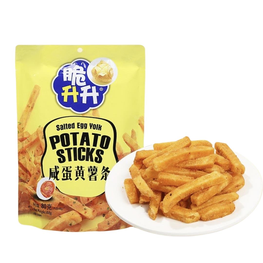 (Case) Cui Sheng Sheng Potato Sticks (Salted Egg Yolk) 80g*20