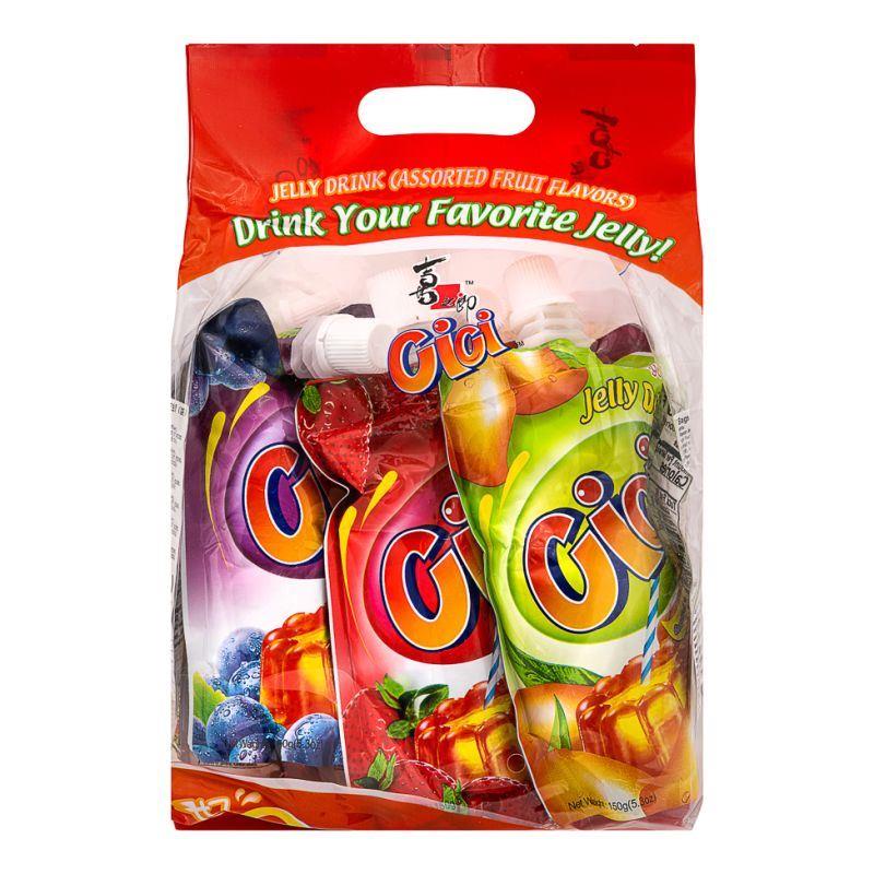(Case) Xizhilang ST Cici Assorted Fruit Jelly Drink (6pk) 喜之郎 Cici 果凍爽 (6袋裝) 900g*6