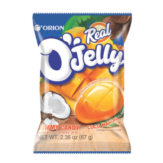 Orion O'Jelly Gummy Candy (Coconut & Mango Flavour) 4 x (10 x 67g)
