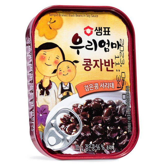 (Case) Sempio Braised Black Beans In Soy Sauce 콩자반 검은콩 서리태 70g*30