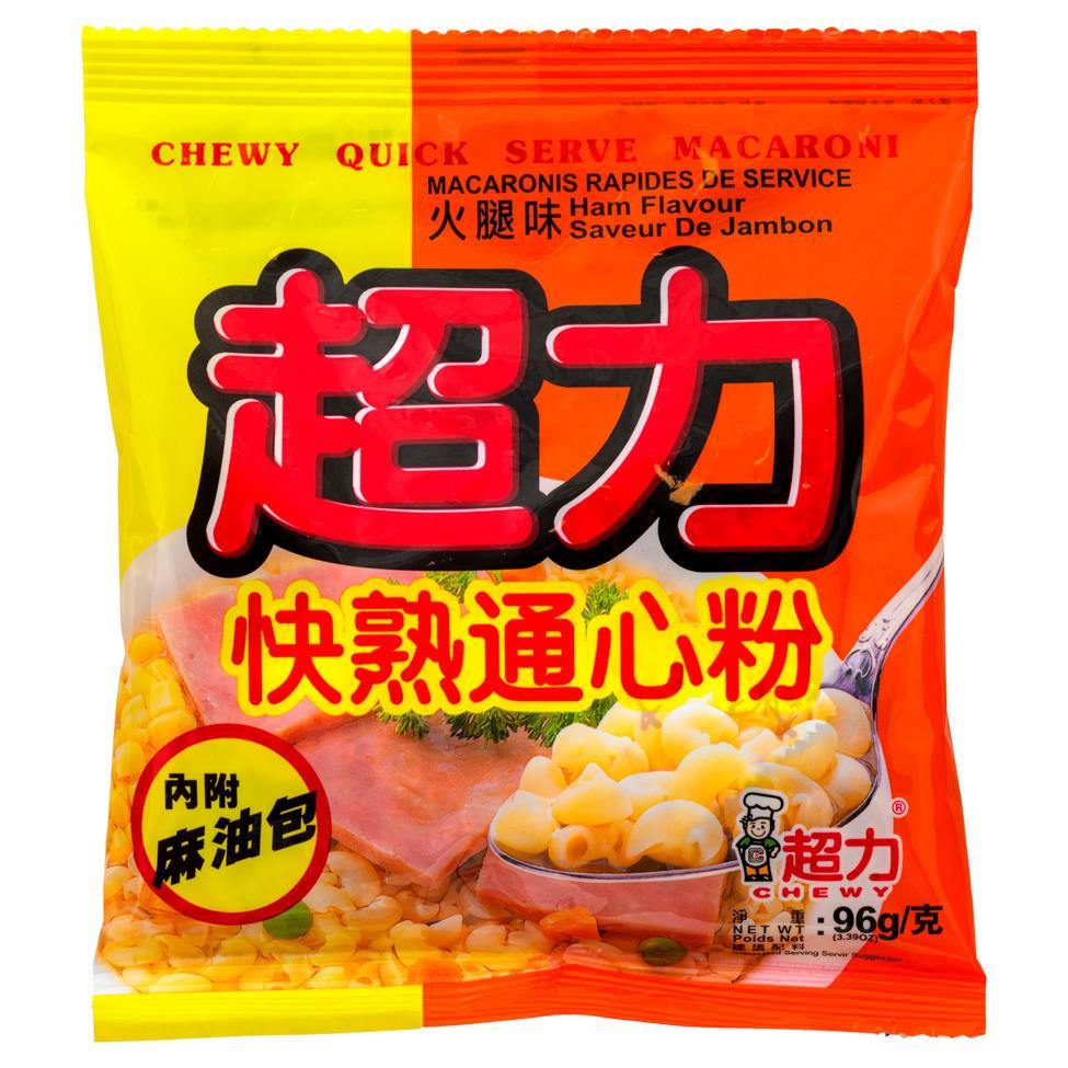 (Case) Chewy Quick Serve Macaroni Ham Flavour 96g*30