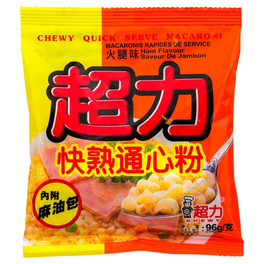 (Case) Chewy Quick Serve Macaroni Ham Flavour 96g*30