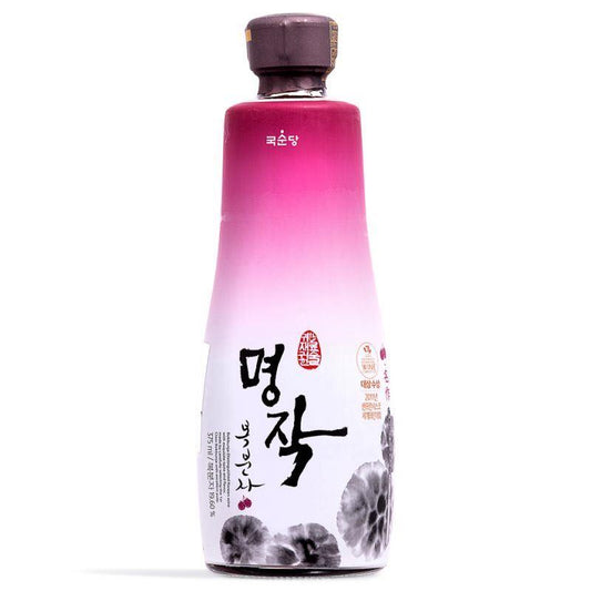 (Case) Kooksoondang Myungjak Bokbunja Korean Black Raspberry Wine 名作 명작복분자 (ABV 13%) 375ml*12
