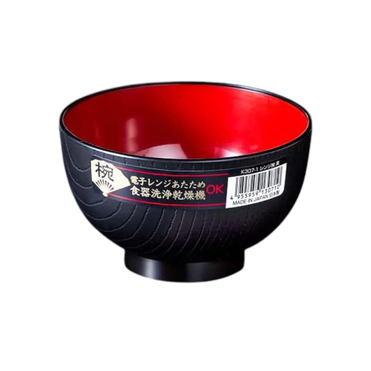 Miso Soup Bowl (Black) レンジ椀 黒 x 10