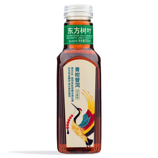 (Case) Nongfu Spring Puer Tea 農夫山泉 東方樹葉青柑普洱茶 500ml*15