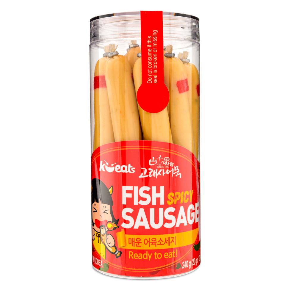 ❄️ K-Eats Goraesa Fish Sausage (Spicy Flavour) 매운 어육소세지 20 x 240g