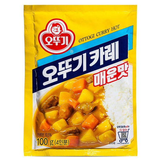 (Case) Ottogi Curry Powder (Hot) 오뚜기 카레 (매운맛) 100g*40