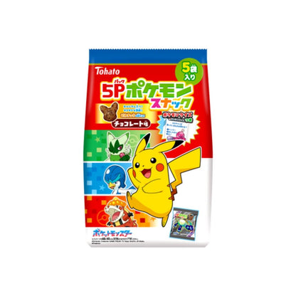 Tohato Pokemon Chocolate Snack (5 packs) 5P ポケモンスナック チョコレート味 12 x 80g